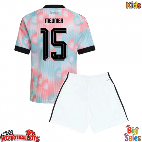 Belgium Thomas Meunier #15 Replica Away Stadium Kit for Kids World Cup 2026 Short Sleeve (+ pants)